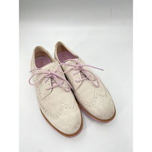 Cole Haan Grey Brogue Oxfords with Purple